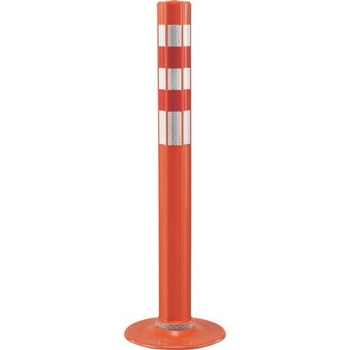 緑十字 ウェーブポスト(車線分離標) オレンジ W