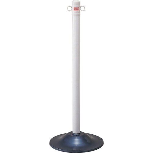 緑十字 パーテーションスタンド ポール:白 ベース