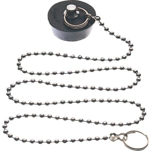 SANEI バス用クサリ付ゴム栓