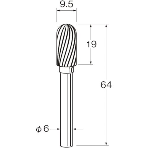 リューター 難削材加工用超硬カッター