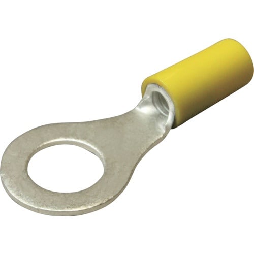 ニチフ 絶縁被覆付圧着端子(R形) 丸形 絶縁筒部