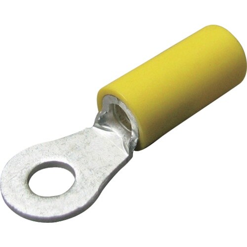 ニチフ 絶縁被覆付圧着端子(R形) 丸形 絶縁筒部