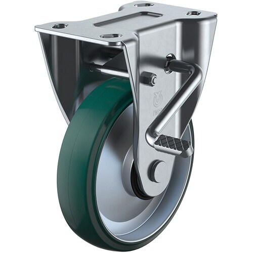 ユーエイ プレート式 固定 キャスター ウレタン