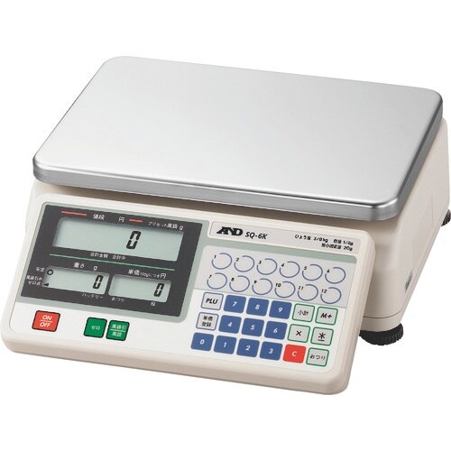 A&D 検定付き店舗用料金はかり SQ6K 10区