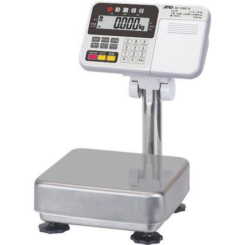 A&D 検定付き防塵・防水台はかり HV−15KC