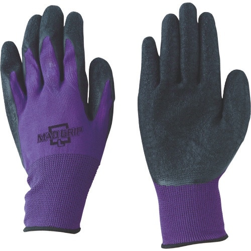 川西 マッドグリップ パープル Lサイズ 10双入