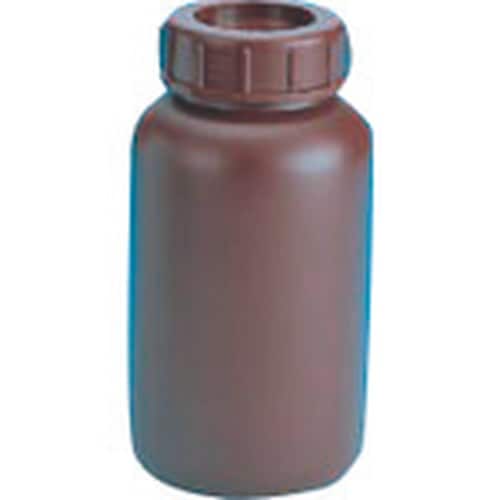 TGK 広口瓶 PE製 茶褐色 100mL
