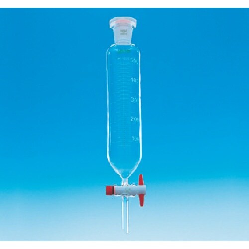 TGK 分液ロート円筒型100mL PTFEプラグ