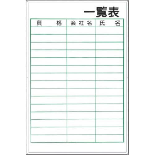 つくし 掲示板 −記入欄− 一覧表 (ボードマーカ