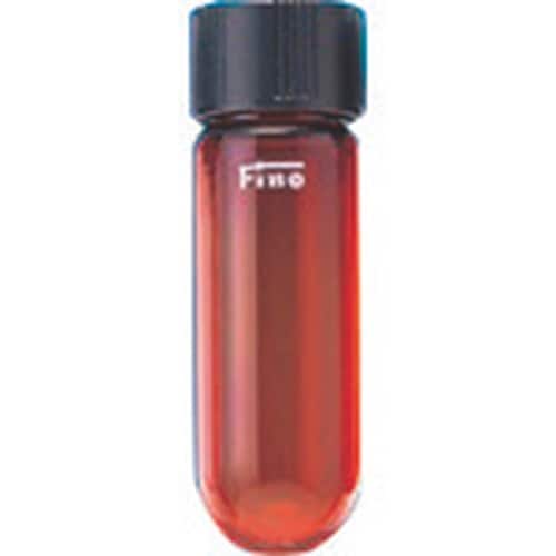 TGK ねじ口沈殿管丸底50mL 茶 目無 5本