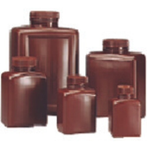 TGK 角型褐色びん 500mL HDPE 12入