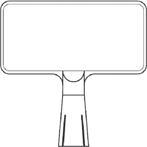 つくし コーンサインスタンド ヨコ型片面 −無地−