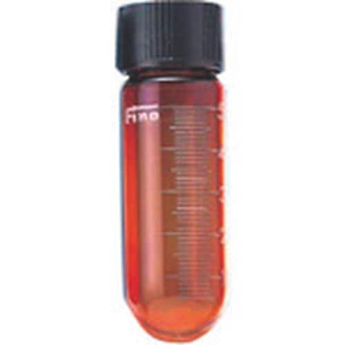 TGK ねじ口沈殿管丸底50mL 茶 目付 5本