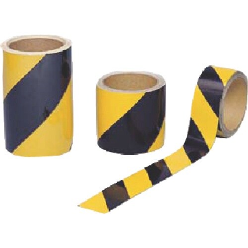 つくし ダイヤテープ(黄/黒)反射式 150mm幅