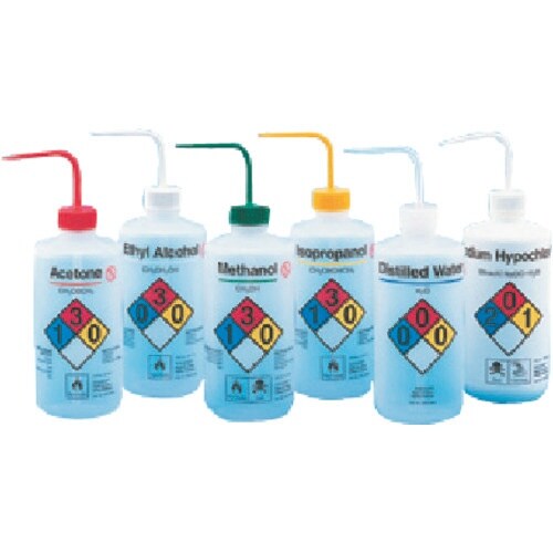 TGK 薬品識別洗浄瓶 LDPE 500mL メタ