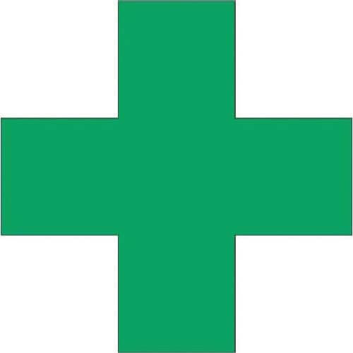 つくし ステッカー 合図者表示 緑十字