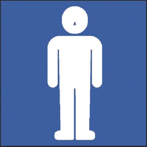 つくし 案内標識ステッカー(男性ピクト)