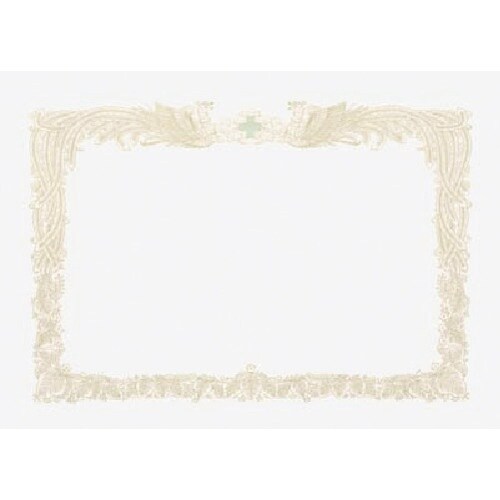 つくし 表彰状 −無地− 緑十字付き