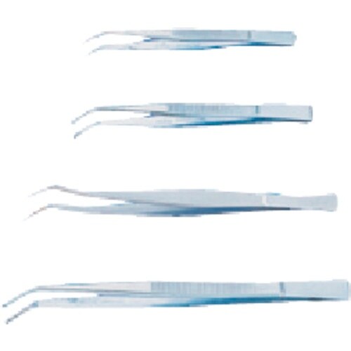 TGK ピンセット先曲 180mm