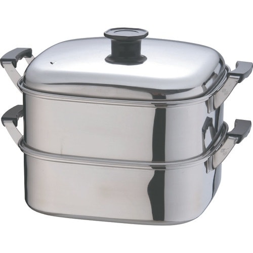 TKG デンサン (T)18−8角型蒸器 29cm