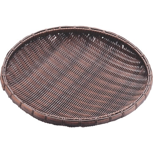 TKG 萬洋 樹脂 丸ザル 茶 40cm 91−0