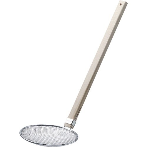 TKG TSステンレス 木柄そば揚 18cm