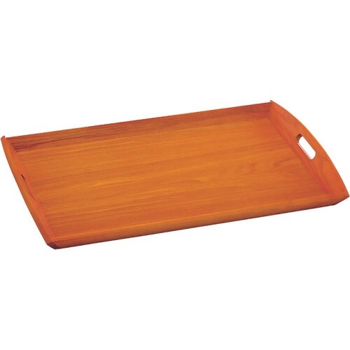 TKG ヤマコー 新型脇取盆 茶(栓材) 大 17