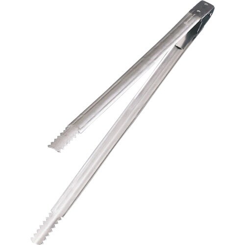 TKG 若林工業 18−0バネ付 炭バサミ 300