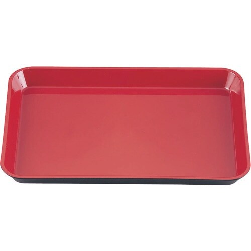 TKG メラミン (大)デリカバット 黒内朱 1−