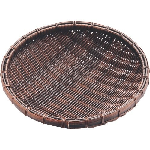 TKG 萬洋 樹脂 丸ザル 茶 30cm 91−0