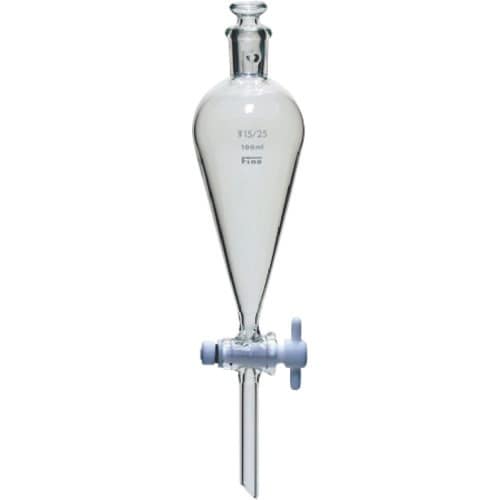 TGK 透明摺合スキーブ分液ロート平栓50mL 1