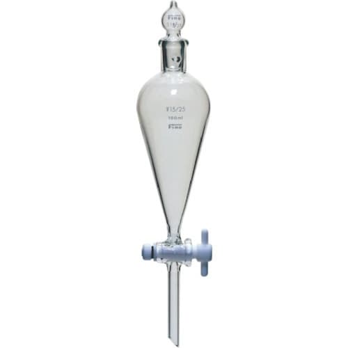 TGK 透明摺合スキーブ分液ロート球栓500mL2