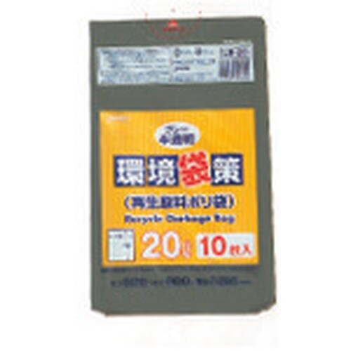 TGK 環境袋策 20L グレー半透明 10枚入