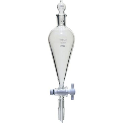 TGK 透明摺合スキーブ分液ロート球栓100mL1