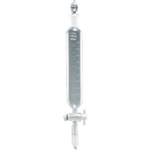 TGK 共通円筒分液ロートTFコック球栓50mL1