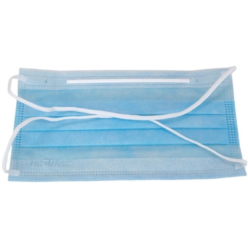 橋本 呼吸がラクマスク ブルー 2層・頭掛け 10