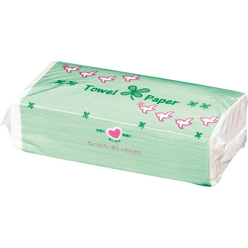 TKG 紺屋製紙 ペーパータオル よつば (1ケー