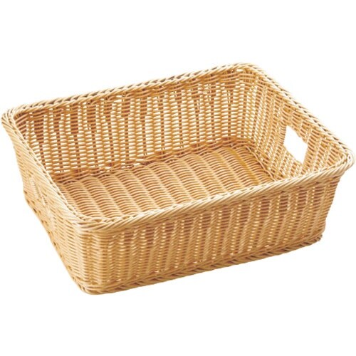 TKG 萬洋 樹脂脱衣かご手付アイボリー 大