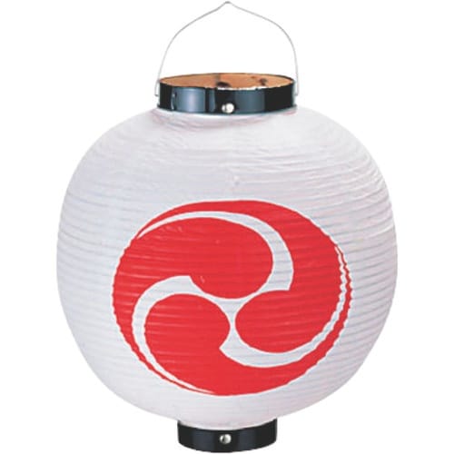 TKG カドキ ビニール提灯 10号 丸型 巴(二