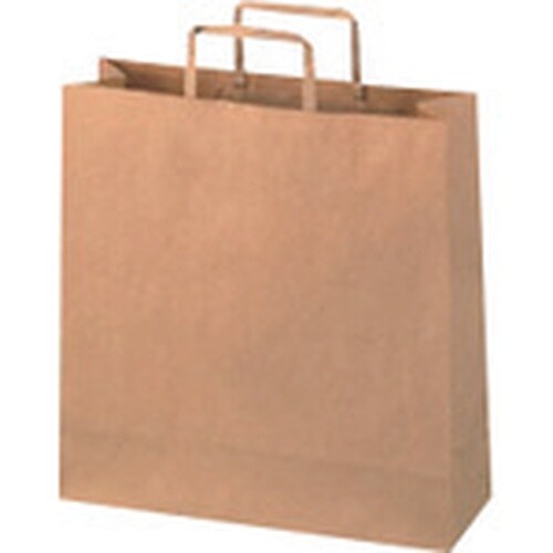 JTX 354127)手提袋 平紐 茶 中 50枚