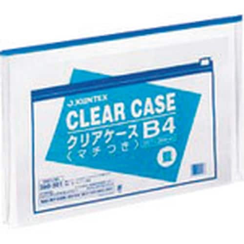 JTX 260062)クリアケ−ス横型マチ付B4X