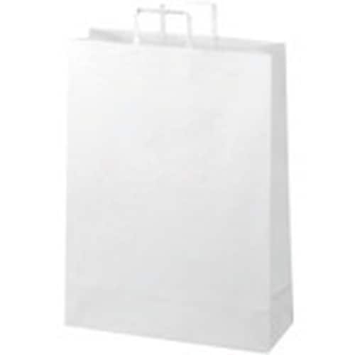 JTX 354355)手提袋 平紐 白 特大 30