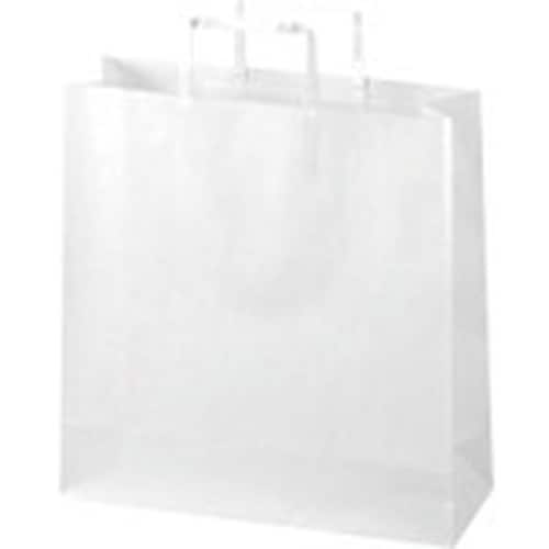 JTX 354123)手提袋 平紐 白 中 50枚