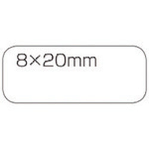 JTX 365737)白無地ラベル強粘着8×20(