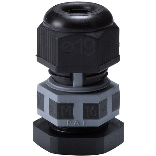 タカチ シームレス型ケーブルグランド ブラック/グ