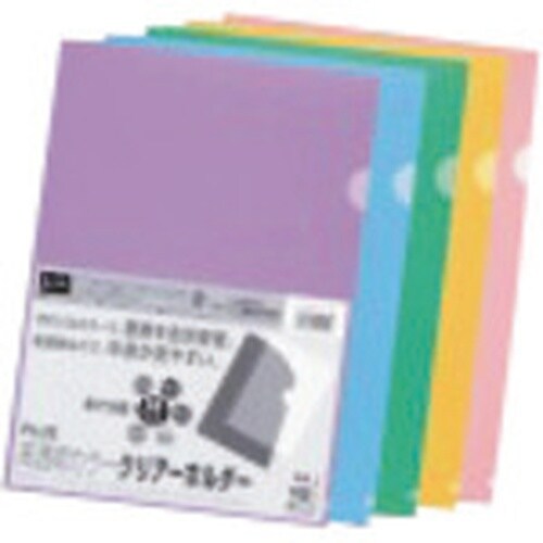 PLUS 80160)高透明カラ−クリアホルダ 1
