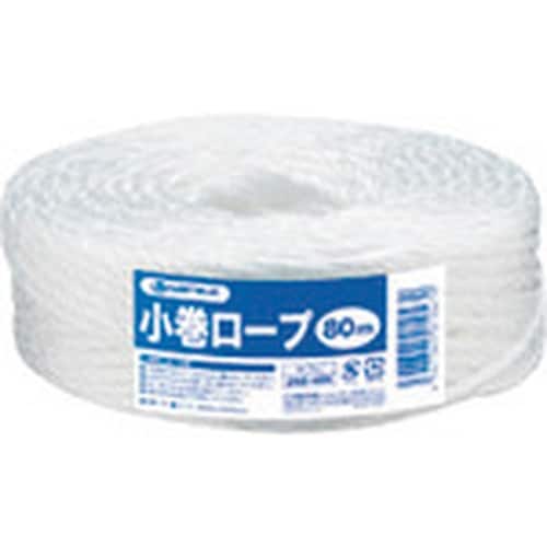 JTX 260029ひも小巻ロープ5mm×80m白