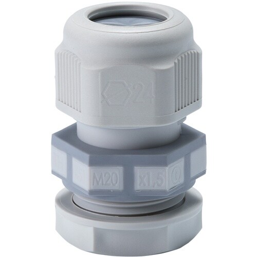 タカチ シームレス型ケーブルグランド ライトグレー