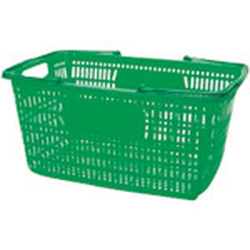JTX 365751)ショップかご 30L緑10個