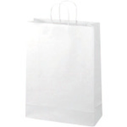 JTX 354113)手提袋 丸紐 白 特大 50